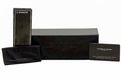 Pre-owned Porsche Design Men's P8633 P/8633 A Black Square Polarized Sunglasses 61mm In Green