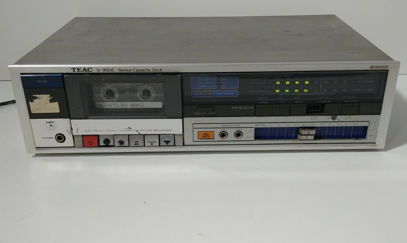 Vintage TEAC V-350C Stereo Cassette Deck selling for Parts