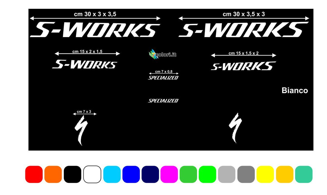 Specialized - hama2327様分 S-WORKS カッティングステッカー  セット Specialized S-WORKS Bike DX + SX Road MTB Frame Vinyl