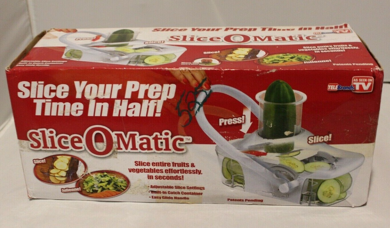 Slice-O-Matic Slicer As Seen On TV Adjustable **Missing Food Chute**