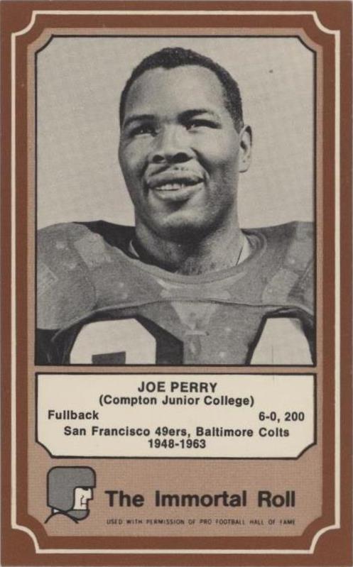 Pegatinas parche tela Fleer Team 1975 Joe Perry #39