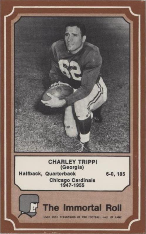1975 Fleer Team Cloth Patch Stickers Charley Trippi #43
