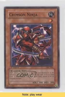 2004 Yu-Gi-Oh! Invasion of Chaos 1st Edition Crimson Ninja #IOC-006 READ 3y7