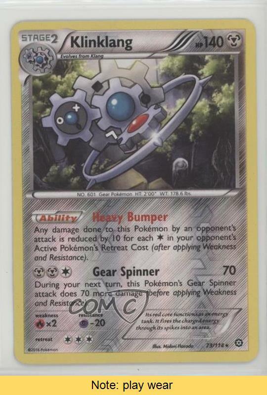 Collectible Card Games Pokemon Trading Card Game 3 Xy Steam Siege Evo Pokemon Cards Nm M Rh Holo Klang Klinklang Klink Rh