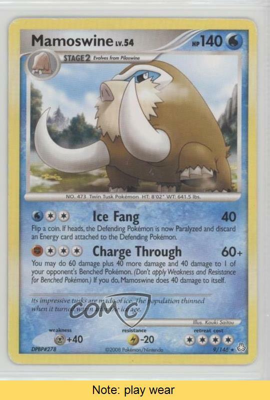 Toys Hobbies Holo Pilowsine Rh Swinub Rh Mint 3 Xy Breakthrough Evo Pokemon Cards Mamoswine Collectible Card Games