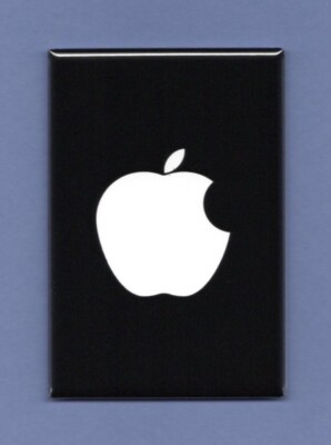 APPLE COMPUTER LOGO *2X3 FRIDGE MAGNET*  MACINTOSH CONSUMER ELECTRONICS PHONES