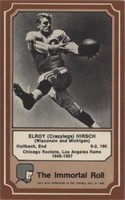 1975 Fleer Team Cloth Patch Stickers Elroy Hirsch #29