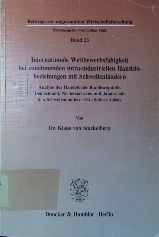 Internationale WettbewerbsfÃ¤Higkeit Bei Zunehmenden Intra-Industriellen Handelsb