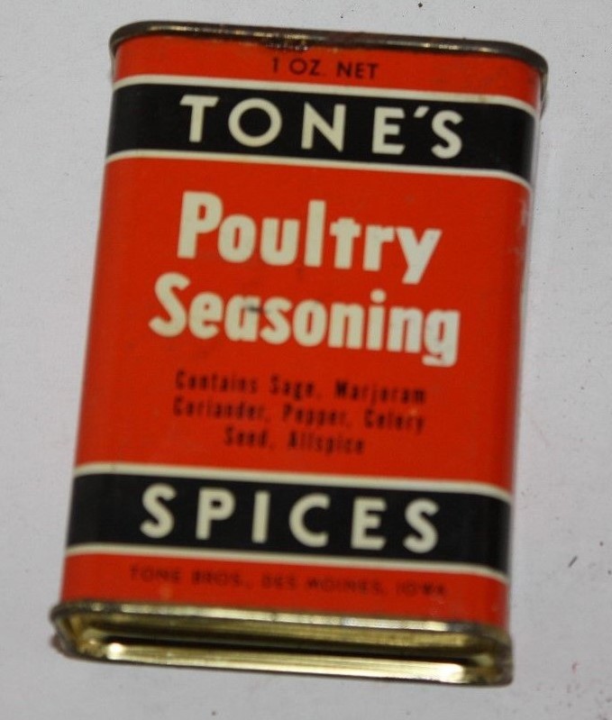 Vintage Tone's Poultry Seasoning 1 oz Spice Tin
