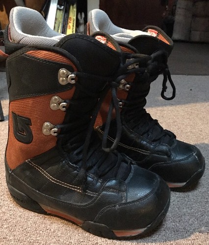 BURTON RULER MATRIX 3 Snowboard Boots Mens Size US 6 EU 38 Black Orange