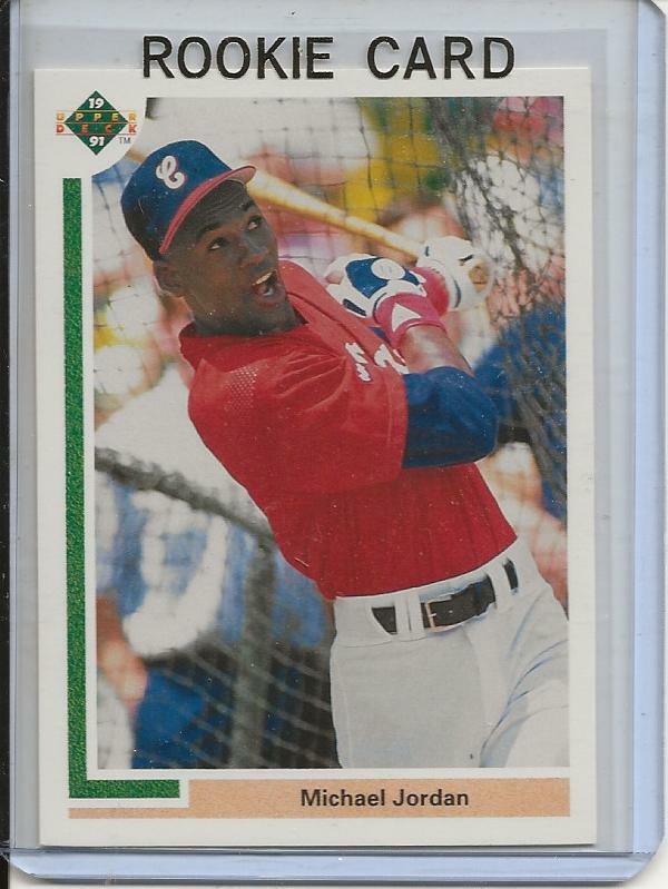 マイケルジョーダン　1991年MLB ルーキー 1991 Upper Deck Baseball Card Michael Jordan ROOKIE Chicago White