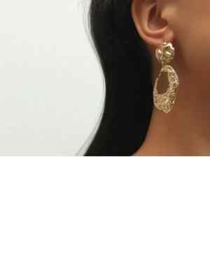 Textured 3'' Dangle Earrings