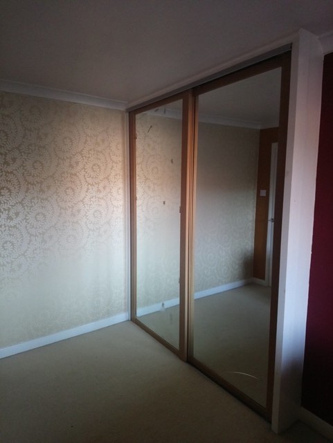B Q Mirrored Sliding Wardrobe Doors In Exmouth Devon Gumtree