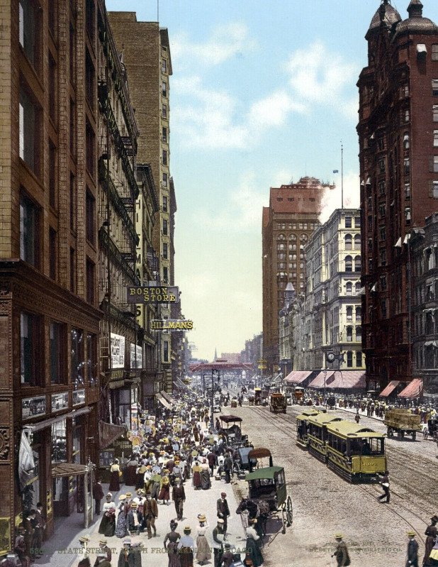 1900 State St, Chicago, Illinois Vintage Photograph 8.5" x 11" Reprint