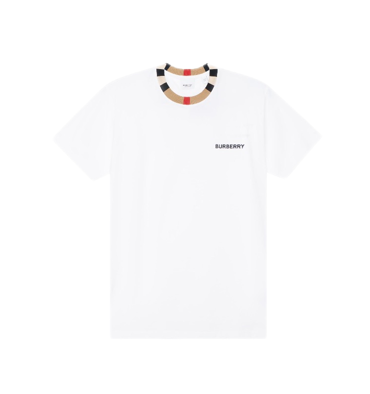n*s様 【新品未使用】BURBERRY ホワイト Tシャツ XL Cotton T-shirt in Salt - Women | Burberry® Official