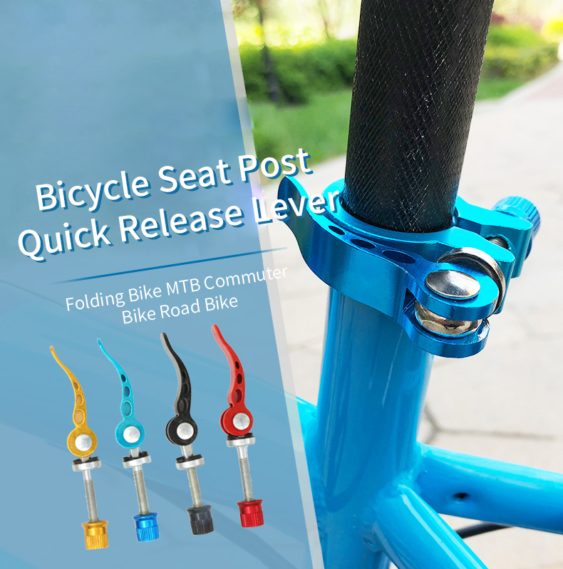 MTB Bike Bicycle Quick Release Seat Post Seatpost Clamp Bolt Binder Skewer