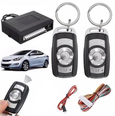 12V Car Security System Horn Siren Alarm Anti-Theft One Way w/ 2 Remote Controls
