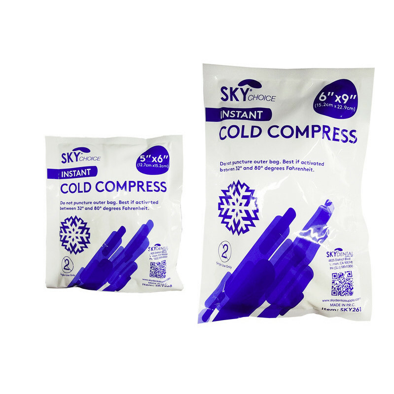 Instant Cold Compress Ice Packs for Dental Medical Pain Relief 25-75/pk