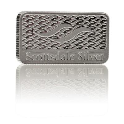 5 gram Silver Bar - Scottsdale Mint 5 g Silver Bullion Bar #A154