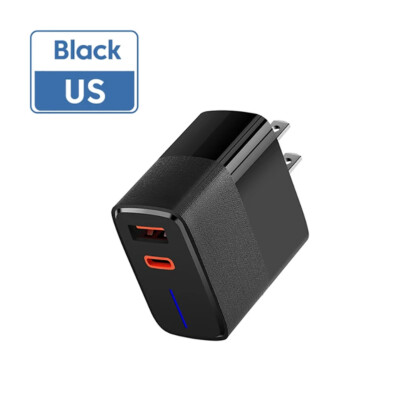 100W Fast Charging USB LED Charger PD Quick Charge 5.0 USB Type C Charge Adapter