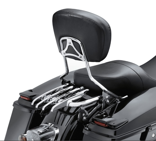 Спинка Sissy Bar и стеллаж для багажа Stealth Подходят для Harley Electra Glide 2009-2024
