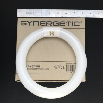 12 x Fluorescent TGX22 Dual Wavelength Insect Tubes 22w Circline SYNERGETIC