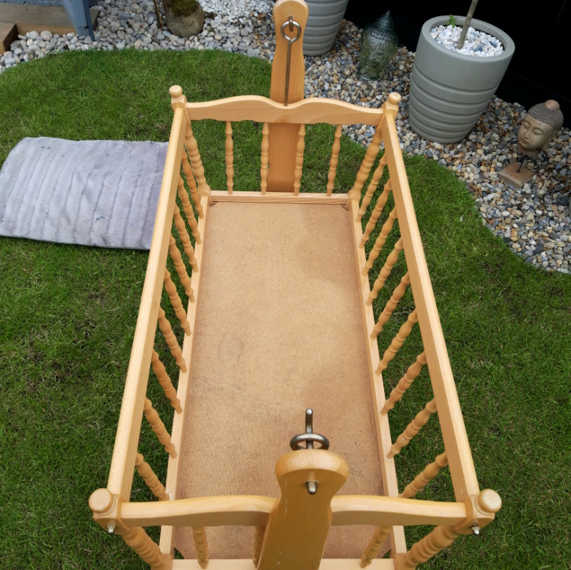Babys wooden swing cot in Sunderland, Tyne and Wear Gumtree