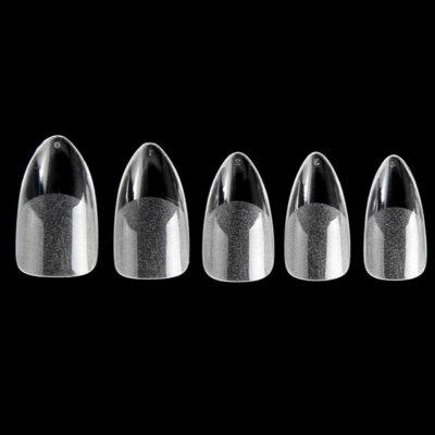 120 Mandel Press-On Tips mattiert Click-It UV Gel Acryl Verlängerung Nails