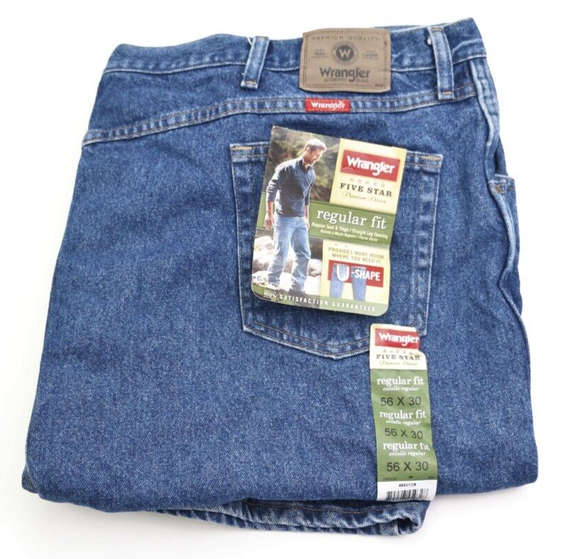 

Мужские джинсы прямого кроя Wrangler Five Star Premium Denim, размер W56 L30, новинка, Синий, Wrangler Five Star