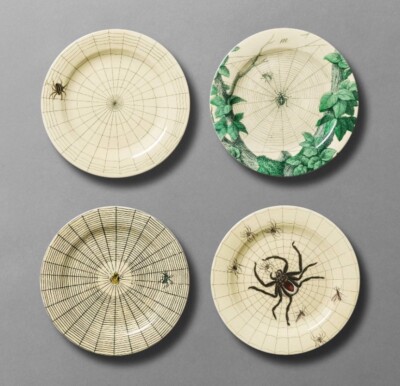 4pc 7'' Melamine Spider and Web Appetizer Plates - John Derian For Target