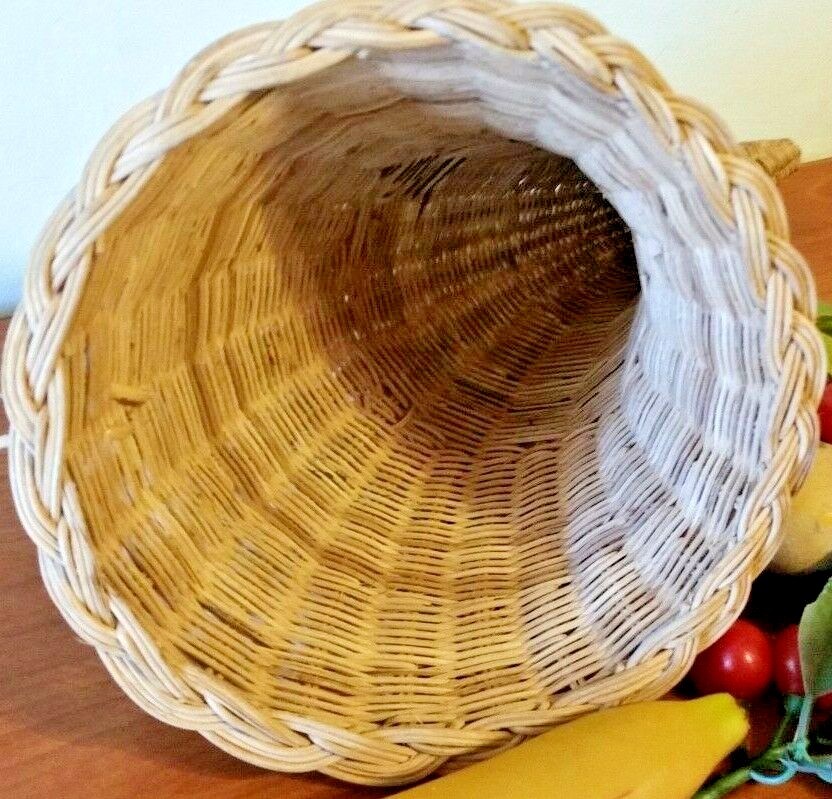 Cornucopia Basket Horn Of Plenty Wicker Basket Thanksgiving 17