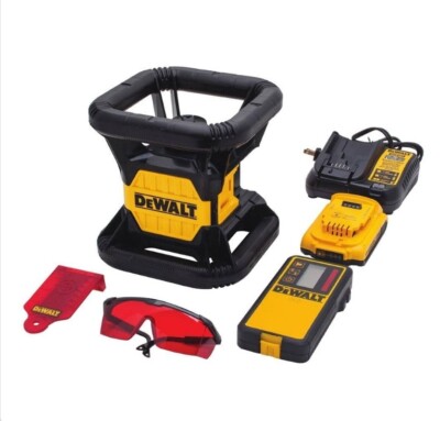 DEWALT DW074LR 20V MAX Red Rotary Laser Level (NEW OPEN BOX)