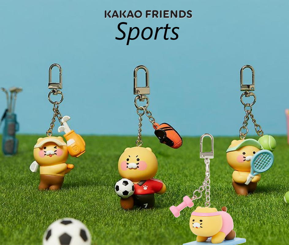 KAKAO Friends SPORTS Choonsik KEYRING Tennis Soccer Golf