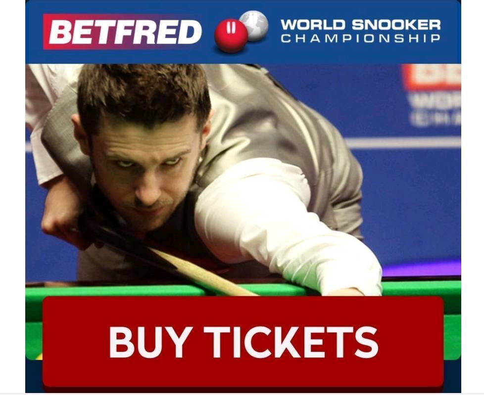 World Snooker Championship ticket Final Sunday 6th 7pm in Sheffield