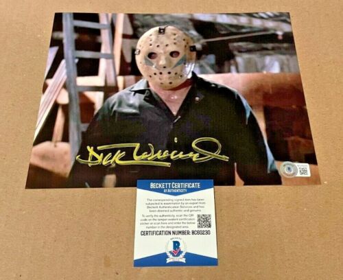 DICK WIEAND SIGNED FRIDAY THE 13TH 8X10 PHOTO BECKETT CERTIFIED
