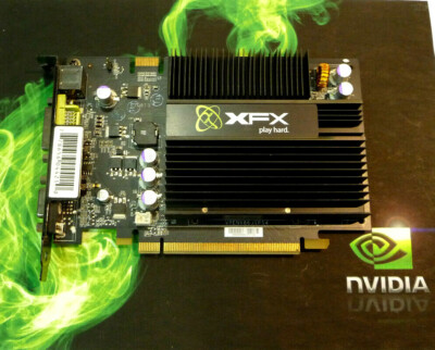 PCIe x16 nVIDIA XFX GF8500GT 500M 512MB DDR2 TV DVI VGA  S-Video Silent