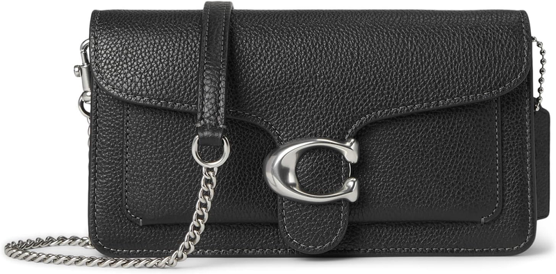 COACH, Womens, Tabby Chain Clutch, Black 1, One Size
