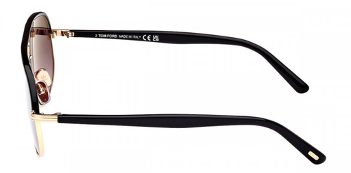 Pre-owned Tom Ford Authentic  Maxwell Sunglassesft1019 -28b Black W/ Smoke Lens 59mmnew In Gray