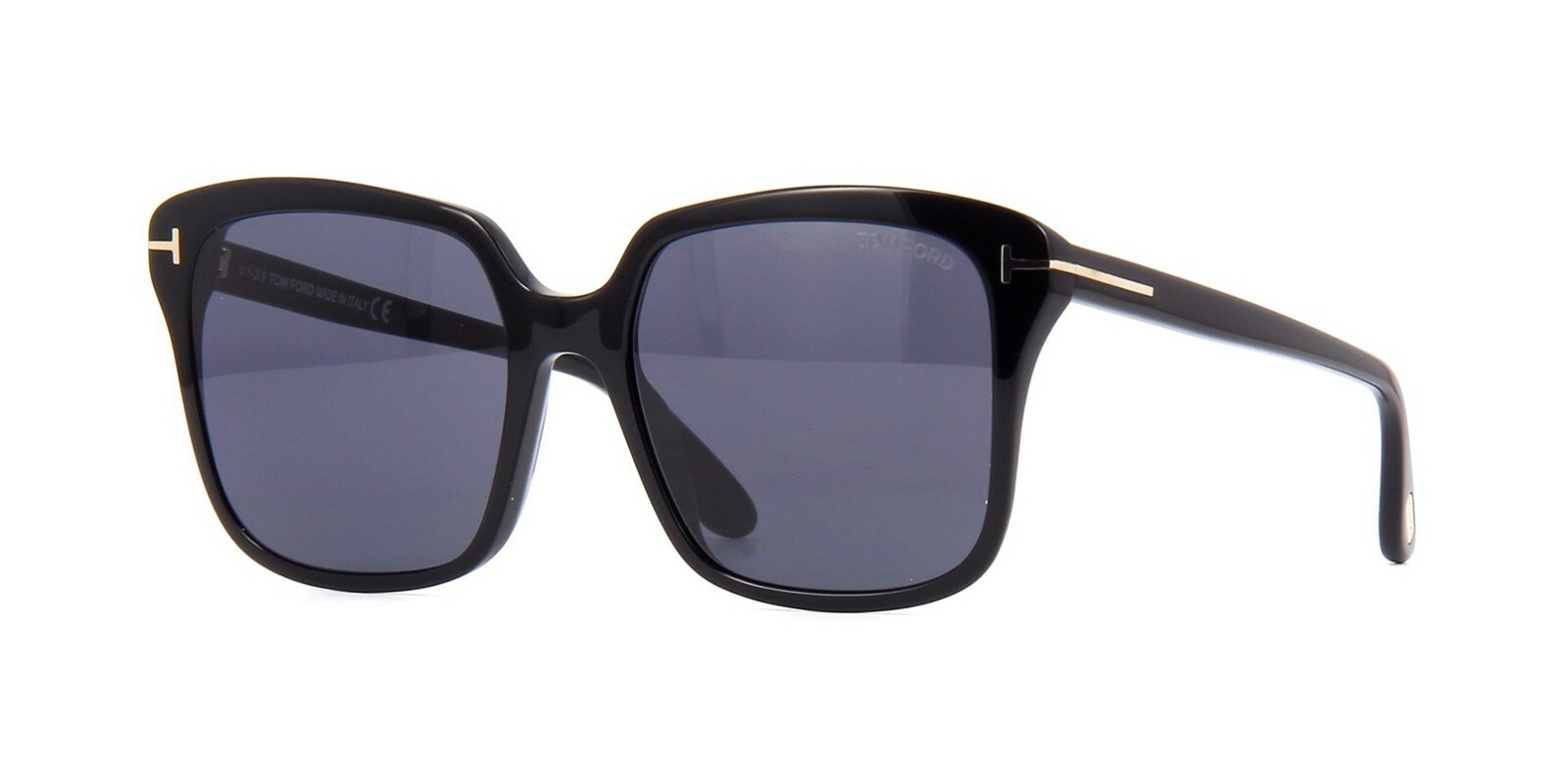 Pre-owned Tom Ford Faye -02 Ft 0788 Black/dark Grey (01a) Sunglasses In Gray