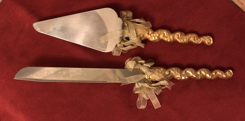 Decorative Wedding Cake Knife And Server
