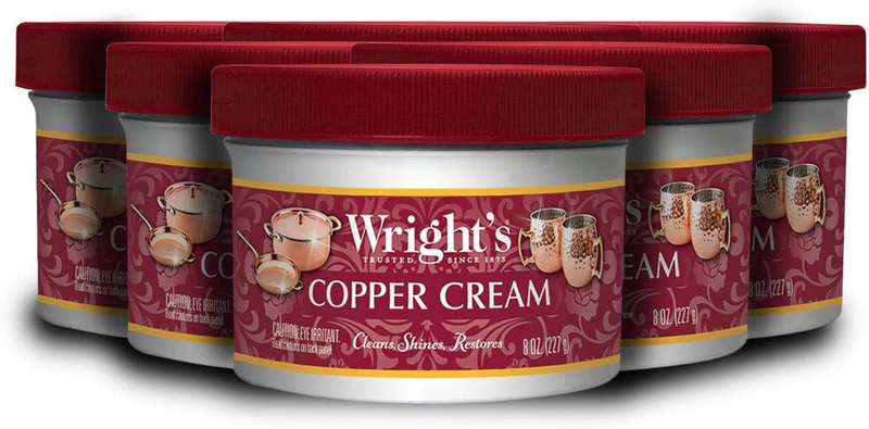 Wright'S Copper and Brass Cream Cleaner - Gently Cleans and Removes Tarnish with