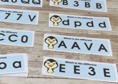 Penguin - Learning Centers - Which is Different - 24 Laminated cards