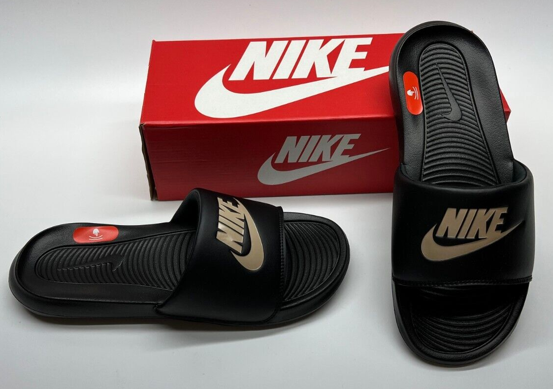 ナイジェル Nike Victory One Slide CN9675-006 “BLACK METALLIC GOLD” | eBay