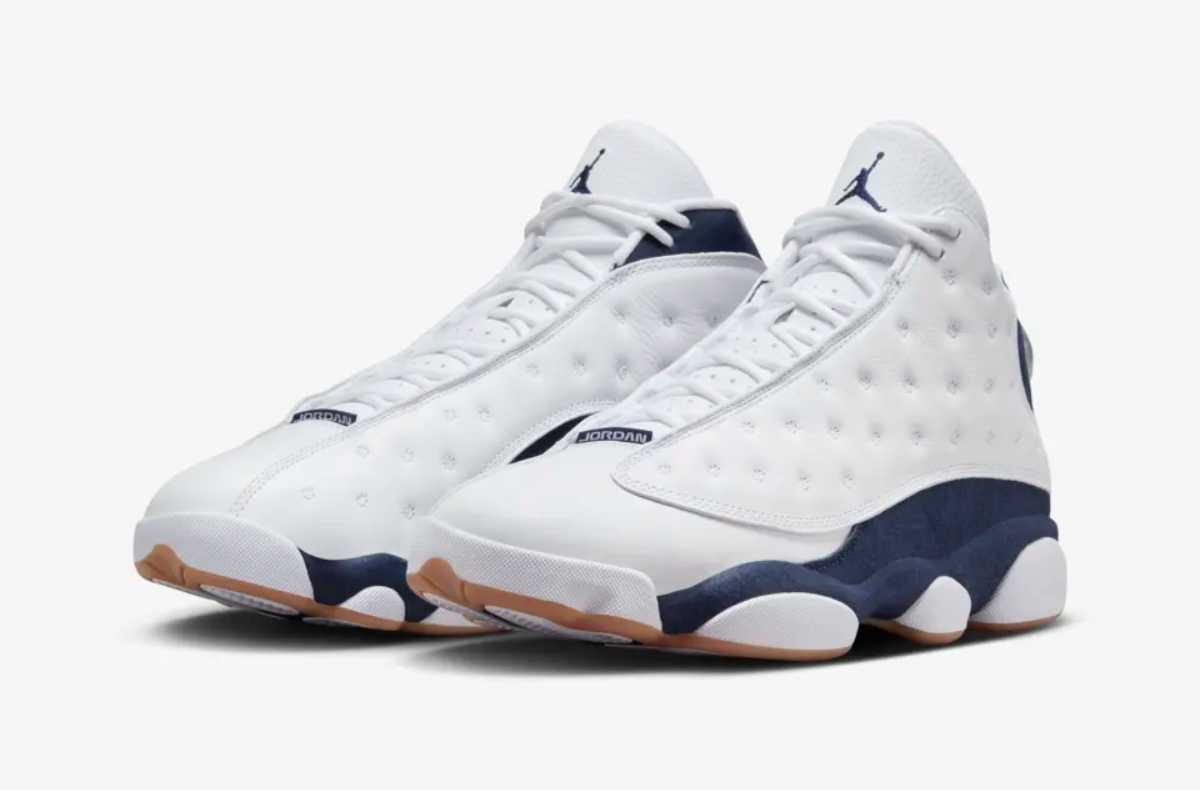 シューズ(男性用) Nike Jordan 13Retro Golf White NavyBlue Nike Air Jordan 13 Retro Shoes 'White/Midnight Navy' (414571