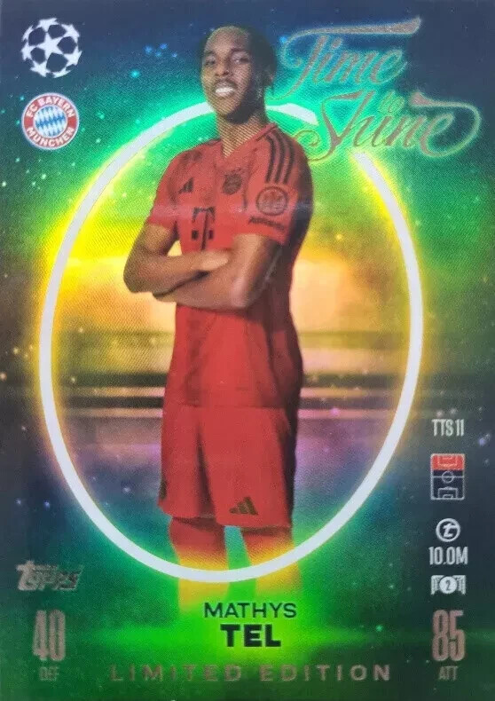 Topps Mathys Tel 49枚限定 カード Topps Match Attax 2024/2025 Mathys Tel Limited Edition Time