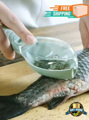Fish Scale Grater Scraper Tool with Cover for Kitchen & Cooking, Easy to Use