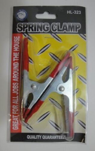 55 NEW 2 PC. 4" RUBBER GRIP METAL SPRING CLAMP SETS WHOLESALE , HAND TOOLS , 