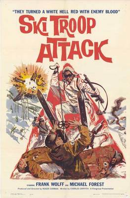 SKI TROOP ATTACK Movie POSTER 27x40 Michael Forest Frank Wolff Sheila Carol