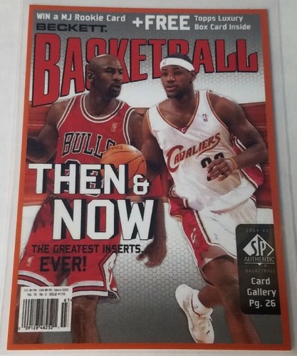 Michael Jordan / Lebron James Then And Now Beckett Cover