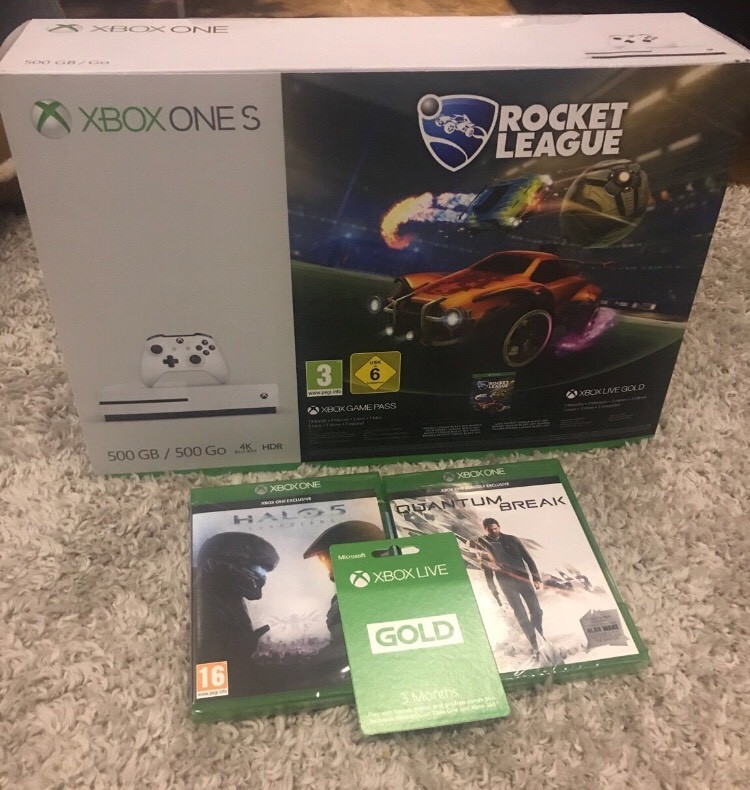Xbox 1S new unopened with 3 games and Xbox live in Middlesbrough